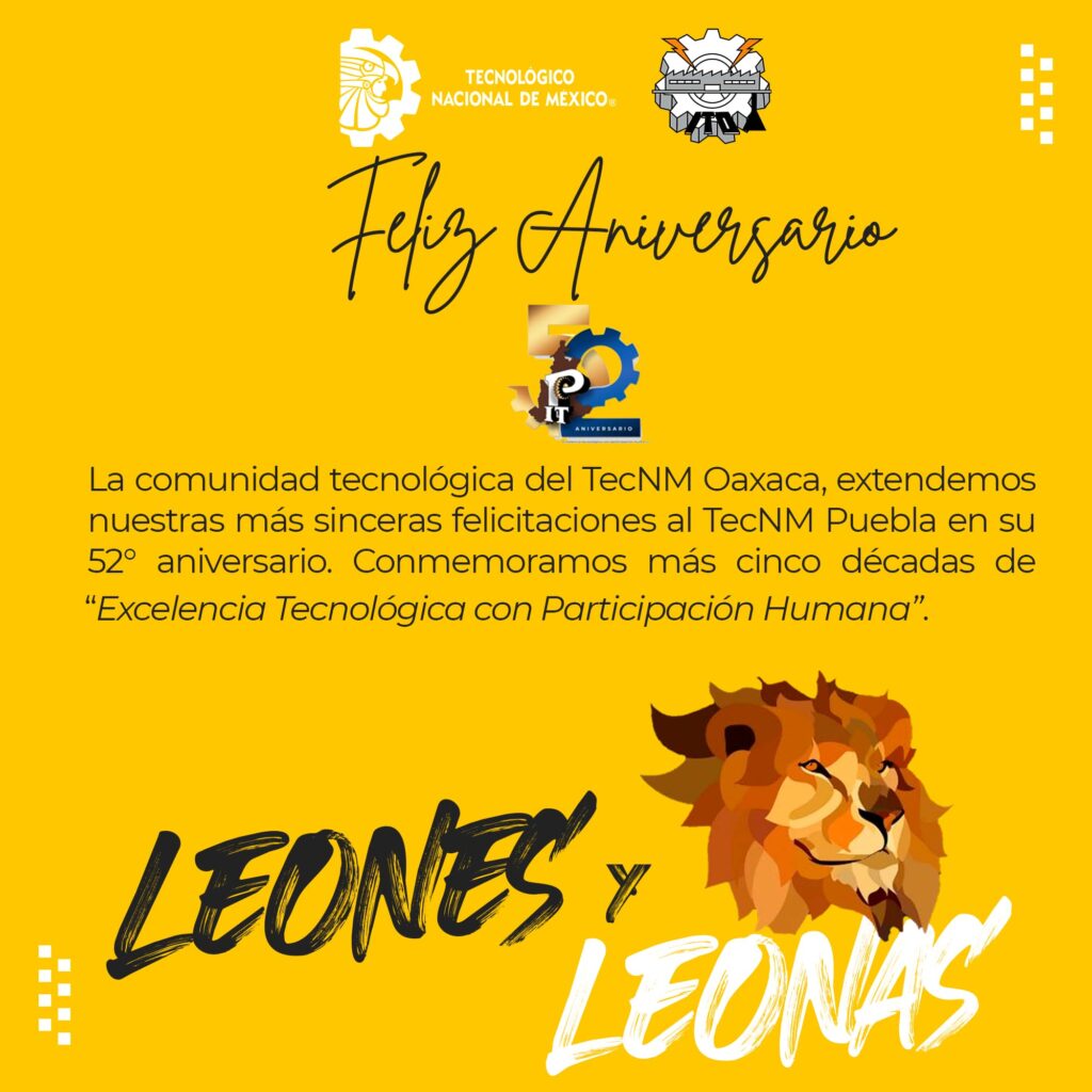 ¡Gracias al Instituto Tecnológico de Oaxaca!