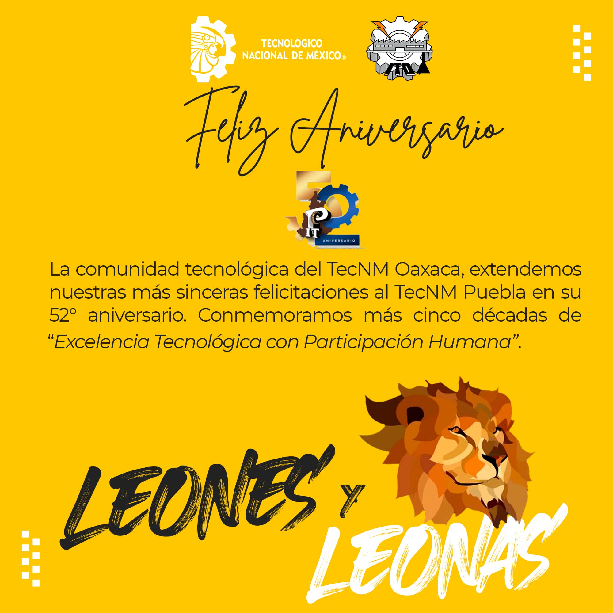 ¡Gracias al Instituto Tecnológico de Oaxaca!