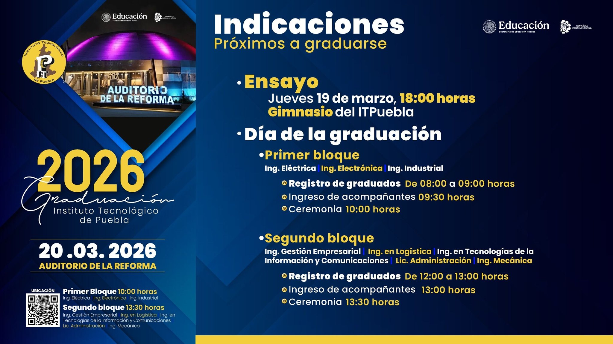 ¡Atención!… próximos a egresar