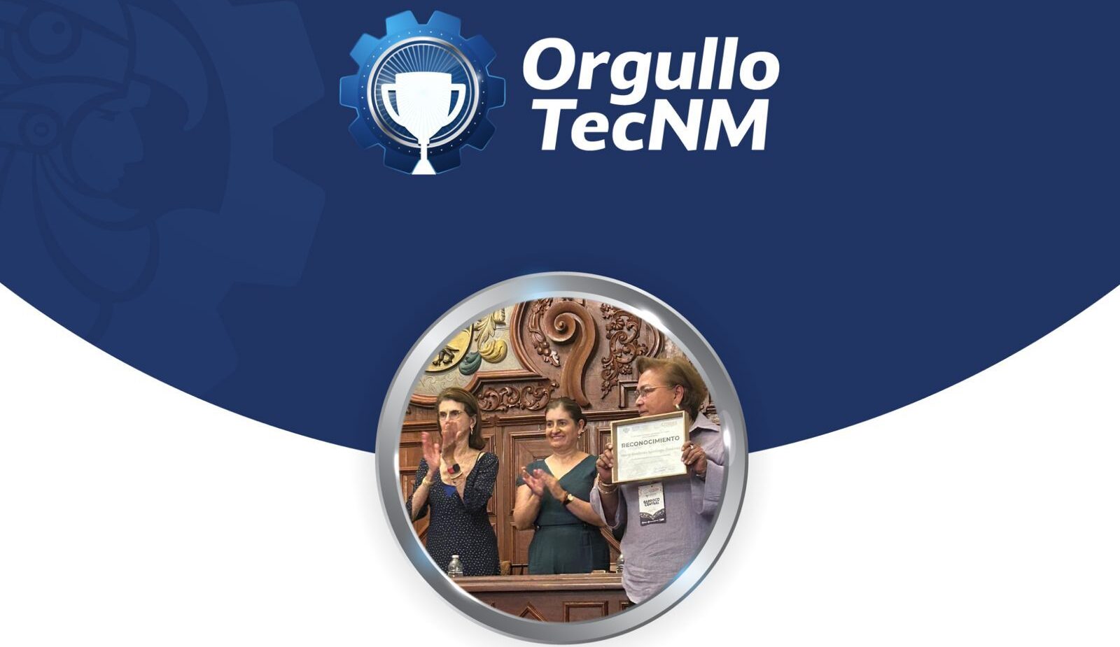 María Evelinda Santiago Jiménez, investigadora del TECNM Puebla, fue reconocida.