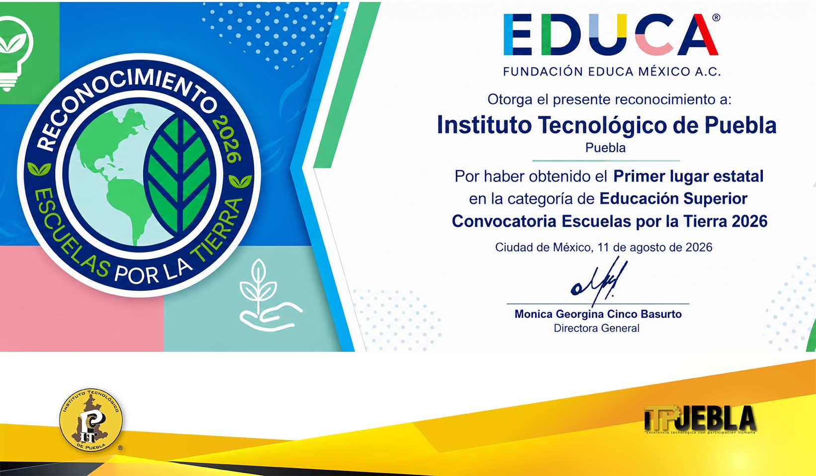 Reconocimiento “Escuelas por la Tierra”